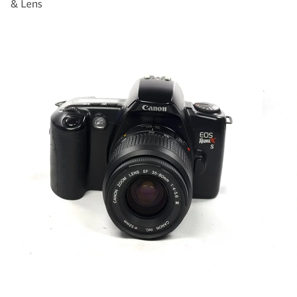 Canon Black EOS Rebel K S DSLR with 35-80mm Zoom Lens - Picture 1 of 13